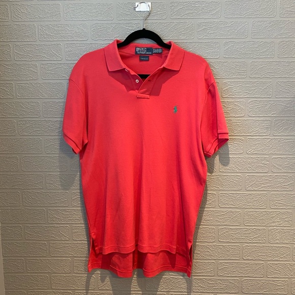 Men’s coral Ralph Lauren polo - Picture 1 of 3